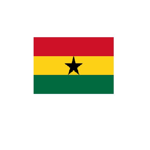 ガーナ Ghana オーダー 国旗 外国旗 卓上旗 旗 フラッグ 160か国対応 ~サイズ、素材によりお値段が変わります |旗の村松・手芸の村松