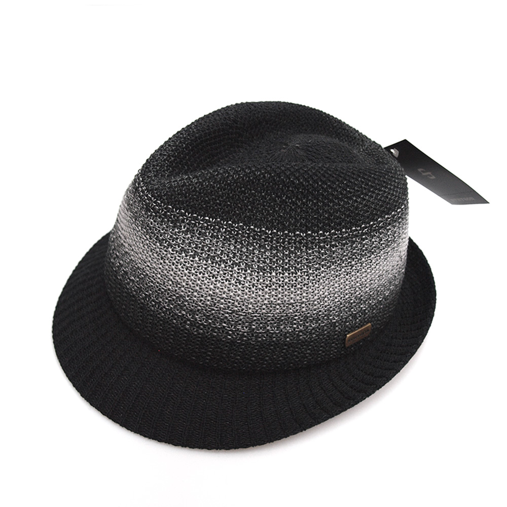 綿 帽子 マニッシュ 送料無料 60代 ハット 70代 中折れ帽 Stetson おしゃれ Hatblock ステットソン グラデーション コットン シンプルな形と美しいグラデーションがベストマッチ Royal 60代 ブラック ステットソン メンズ 春夏 40代 50代 ファッション