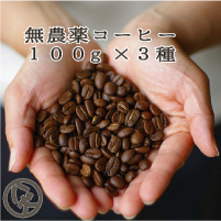 楽天市場 送料無料 八月の犬 お試し無農薬 100gx3種 セット コーヒー豆 お試し コーヒー ゆうパケット発送 Rcp 自家焙煎珈琲豆挽き売り 八月の犬