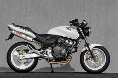 バイク用品 マフラー ヤマモトレーシング ヤマモト.R ステン4-1 チタンサイレンサー キャタナシ HORNET250 10253-11STB 4521717003970