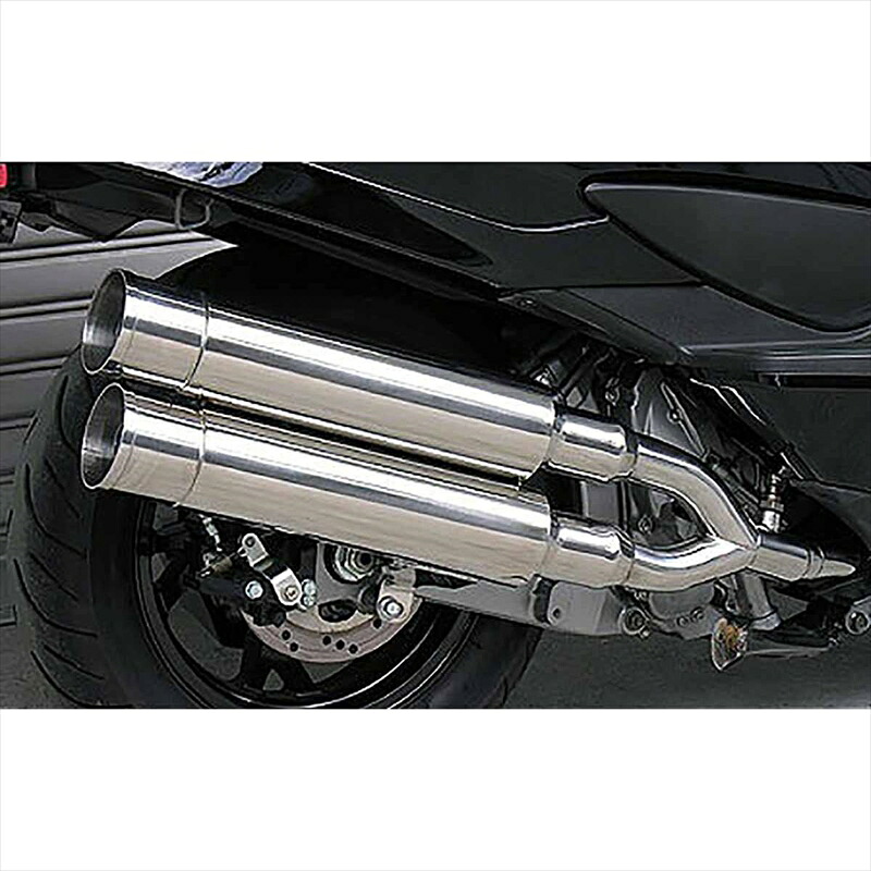 バイクパーツ マフラー ウイルズウィン スタイリッシュツインマフラー/バズーカー 312-14-02 4547567451082 SKYWAVE250(CJ44/45/46)