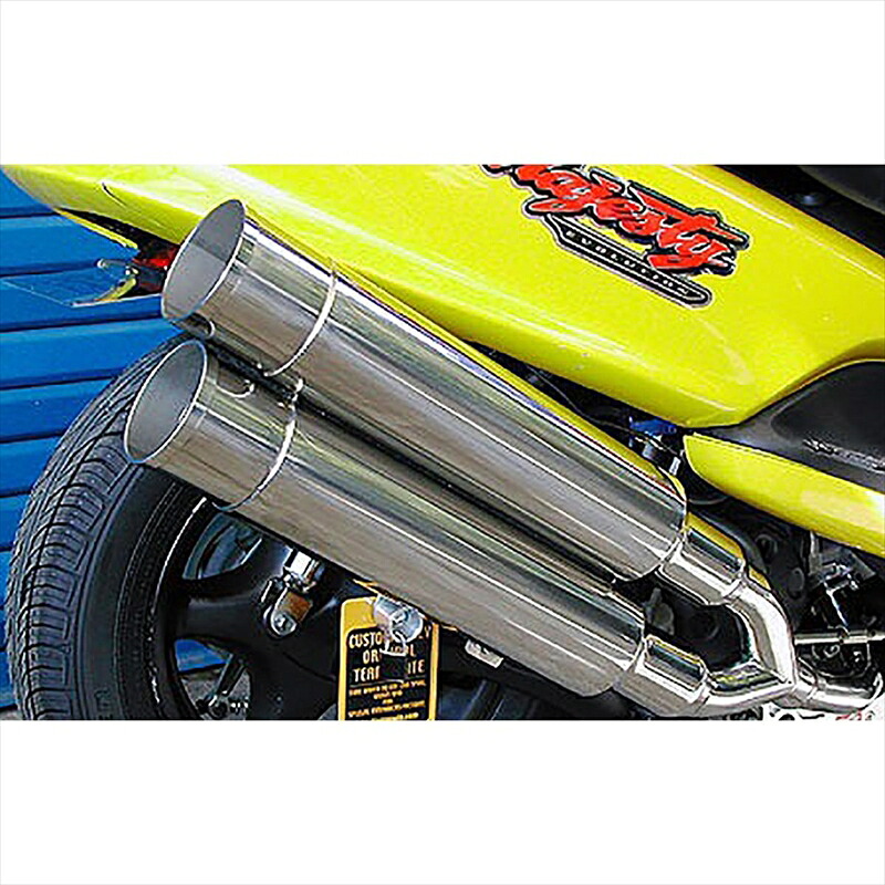 バイクパーツ マフラー ウイルズウィン スタイリッシュツインマフラー/バズーカー 142-14-02 4547567451471 MAJESTY125