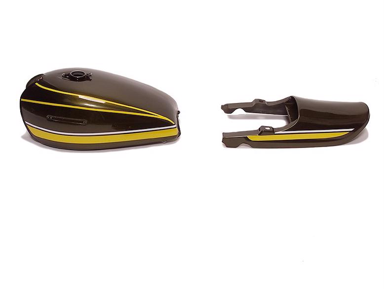 バイクパーツ 外装ドレミコレクション RSタイプペイントスミタンクセット 40042 4573280180428イエロータイガー Z750D1/Z1000|バイク用品はとやグループ2号店