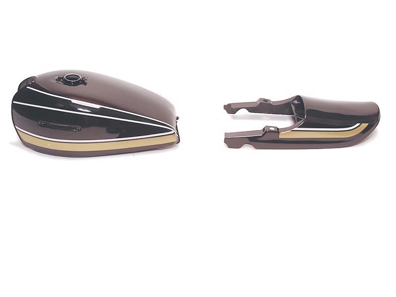 バイクパーツ 外装 ドレミコレクション RSタイプペイントスミタンクセット 40074 4573280180749 チャタマムシ Z750A4/Z750A5