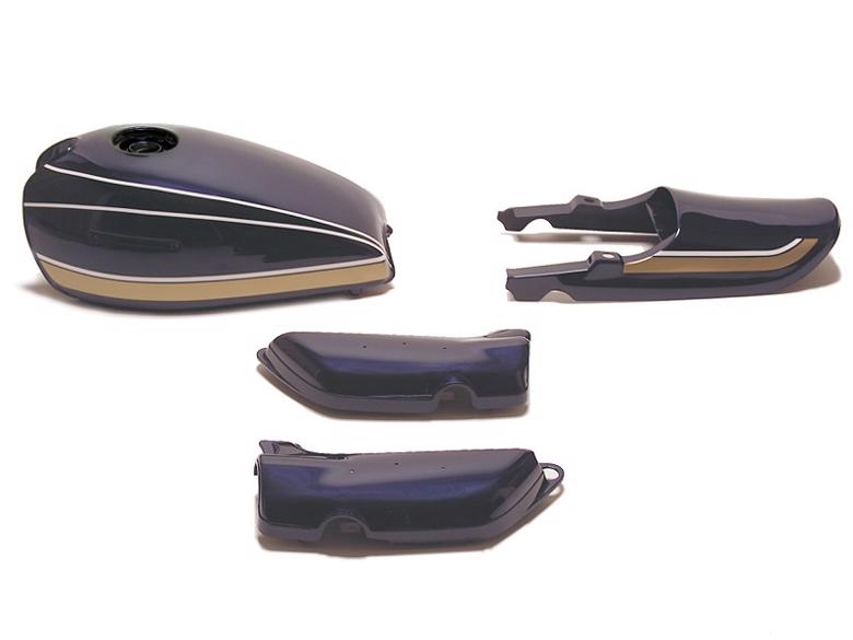 バイクパーツ 外装 ドレミコレクション エアプレーン タンクセット 青玉虫 11095 4573268870952 Z1 ペイント