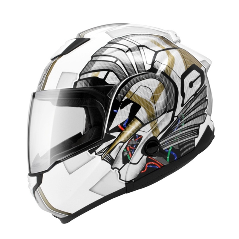 高価値 ヘルメット ZG SysytemTourer GRAPHIC WHITE SILVER #L 59-60cm 