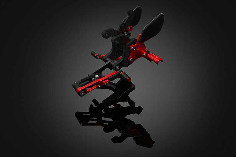 バイクパーツ BIKERS(バイカーズ) バックステップ レッド H0865-RED 4550255649722