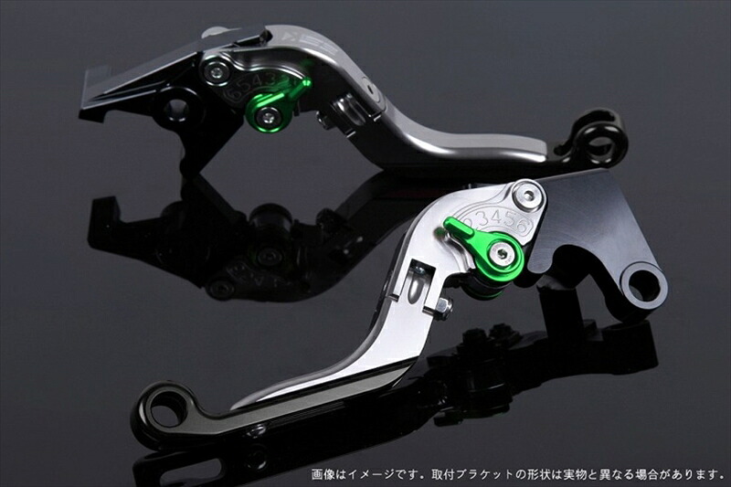 【5日前後で発送】 ハンドル エスエスケイ スピードラ アジャストレバー 可倒延長式 チタン/グリーン/ブラック GSX1300R隼 99-07 GSX1400 01-07 SU0405839-GNBK 4589995561551 取寄品