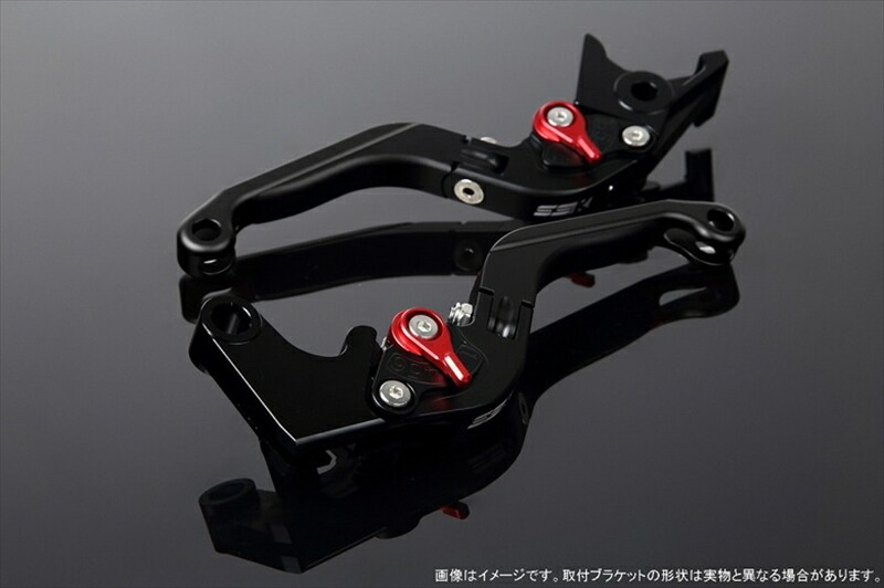 【5日前後で発送】 ハンドル エスエスケイ スピードラ アジャストレバー 可倒延長式 Mブラック/Mレッド/MブラックZX-6R 07-17 ZX-10R 06-15 LVGM027BK-RDBK 4580540606895 取寄品