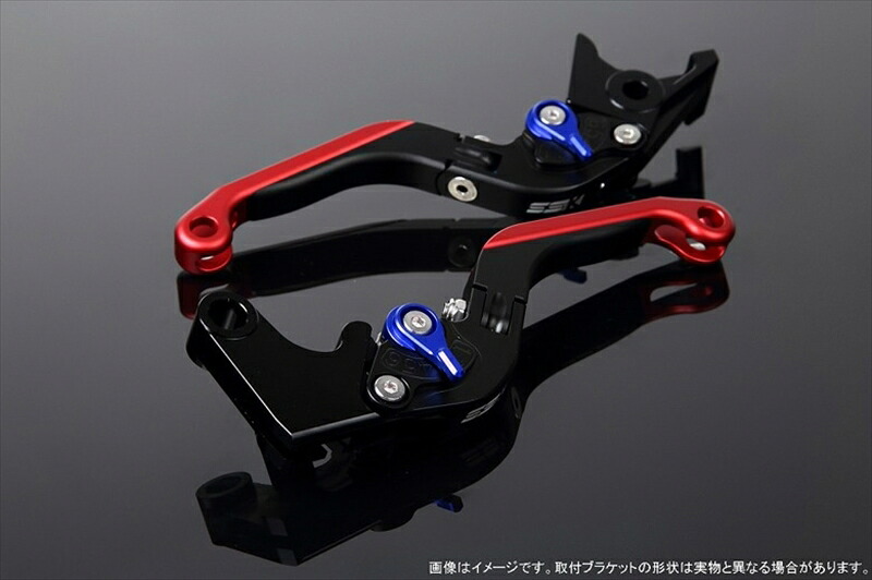 【5日前後で発送】 ハンドル エスエスケイ スピードラ アジャストレバー 可倒延長式 Mブラック/Mブルー/MレッドZX-6R 07-17 ZX-10R 06-15 LVGM027BK-BERD 4580540607007 取寄品