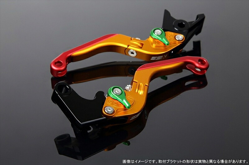 【5日前後で発送】 ハンドル エスエスケイ スピードラ アジャストレバー 可倒延長式 Mゴールド/Mグリーン/MレッドZX-6R 07-17 ZX-10R 06-15 LVGM027GD-GNRD 4580540607564 取寄品