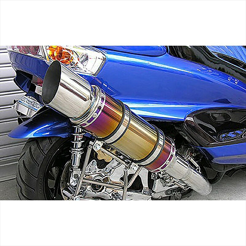 バイクパーツ マフラー ウイルズウィン ビーストショートマフラー タイプE/焼色 112-16-10 4547424582591 MAJESTY250(5GM/SJ)