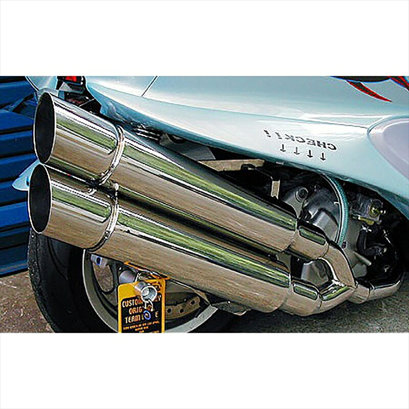 バイクパーツ マフラーウイルズウィン スタイリッシュツインマフラー/ポッパー112-14-03 4547424634214MAJESTY250(5GM/SJ)|バイク用品はとやグループ2号店