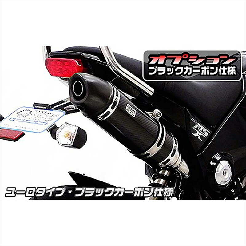バイクパーツ マフラー ウイルズウィン ロイヤルマフラー S/O ユーロ BLKC 1322-59-44 4548916017157 GROM 1型(MSX125)