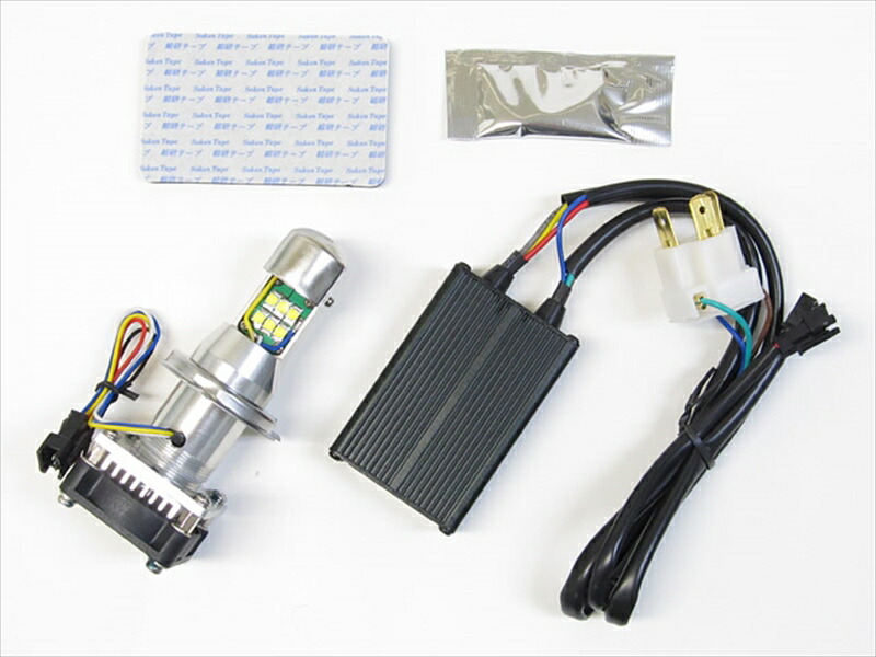 バイク用品 電装系 プロテック Protec LB4-S3 LEDヘッドライトバルブ H4 Hi Lo 30w 3000k 汎用 65044 4961421414806