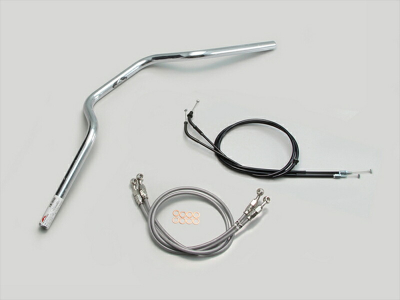 バイク用品 ハンドル ハリケーン HURRICANE ヨーロピアン3型 ハンドルSET H038-072C 4936887022186 取寄品