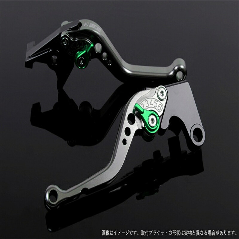 【5日前後で発送】 バイク用品 ハンドル エスエスケイ スピードラ アジャストレバー スタンダード ショート チタン/グリーン SV650/S 99-10 V-ストローム650/DL650 04-10 SU0404016-GN 4589995455287 取寄品