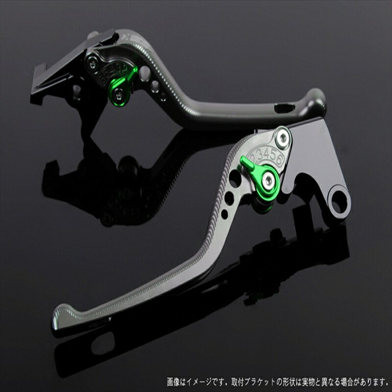 【5日前後で発送】 バイク用品 ハンドル エスエスケイ スピードラ アジャストレバー 3D ロング チタン/グリーン YZF-R1 15-18 YA0406470-GN 4589995366026 取寄品