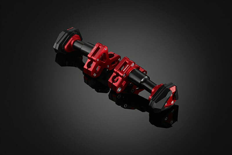 バイクパーツBIKERS(バイカーズ) フレームガード 左右 レッドK0330-RED4550255673451｜バイク用品はとやグループ2号店