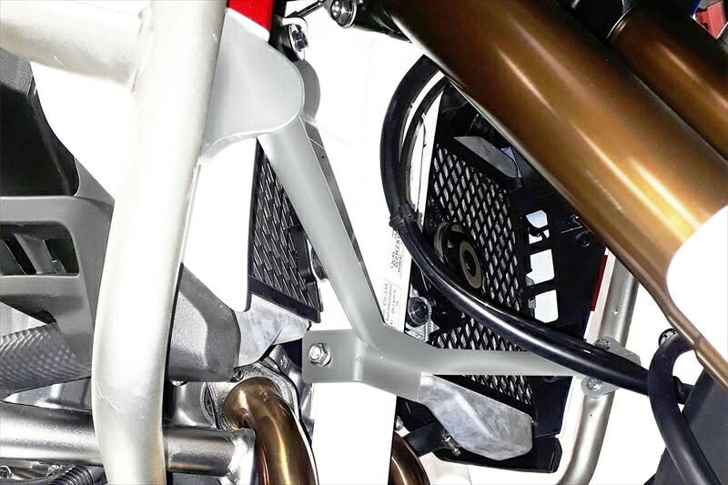 バイクパーツ HEPCO&BECKER(ヘプコアンドベッカー) 補強ブラケット シルバー 純正タンクガード用 42229510 00 09 4550255677282 CRF1000L AfricaTwin AdventureSports 18-19