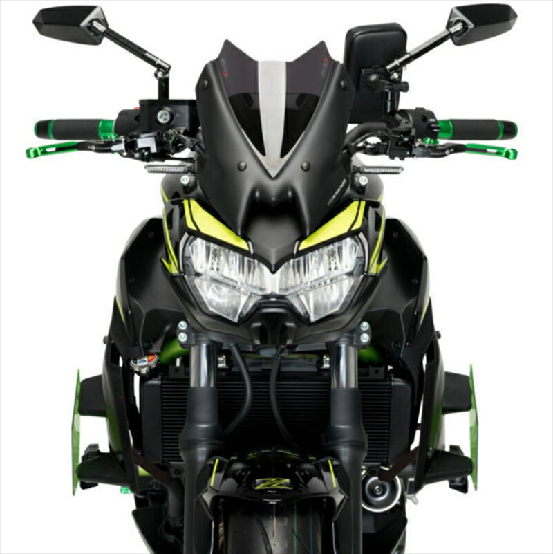 バイク用品外装プーチダウンフォースネイキッドスポイラーグリーンZ65020-21サイド20328V4571415023220取寄品