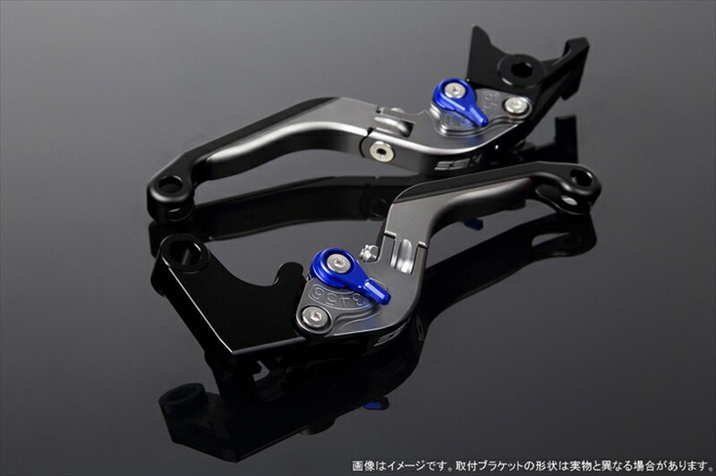 【5日前後で発送】 バイク用品 ハンドルエスエスケイ スピードラ アジャストレバー 可倒延長式 Mチタン/Mブルー/Mブラック GSX250R V-STROM250 RGV250γ VJ23ALVGM048TM-BEBK 4580540638810取寄品｜バイク用品はとやグループ2号店