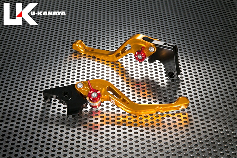 バイクパーツU-KANAYA(ユーカナヤ) レバーセット GPタイプ/ショート GD/BKYA019-117-06024550255686338｜バイク用品はとやグループ2号店