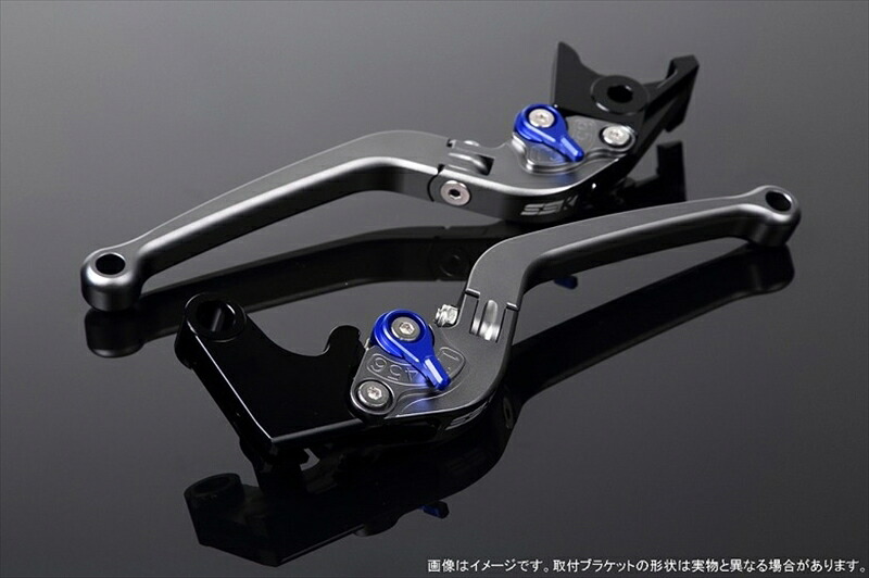 【5日前後で発送】 バイク用品 ハンドル エスエスケイ スピードラ アジャストレバー スタンダード可倒式 Mチタン/Mブルー 125/200/250/390DUKE LVAM075TM-BE 4589995102587 取寄品