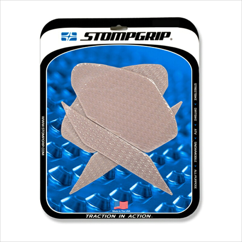バイクパーツ STOMPGRIP(ストンプグリップ) トラクションパッドタンクキット クリア 55-14-0149C 4550255702700