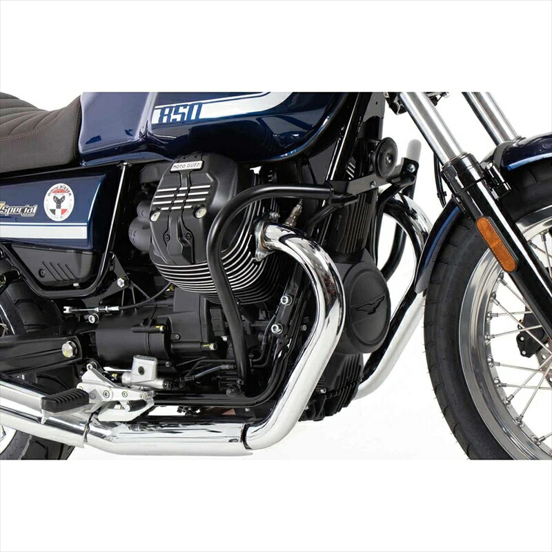 バイクパーツHEPCO&BECKER(ヘプコアンドベッカー) エンジンガード ブラック 501556 00 014550255704063V7 850cc Stone/Specail/Centenario 21-25｜バイク用品はとやグループ2号店