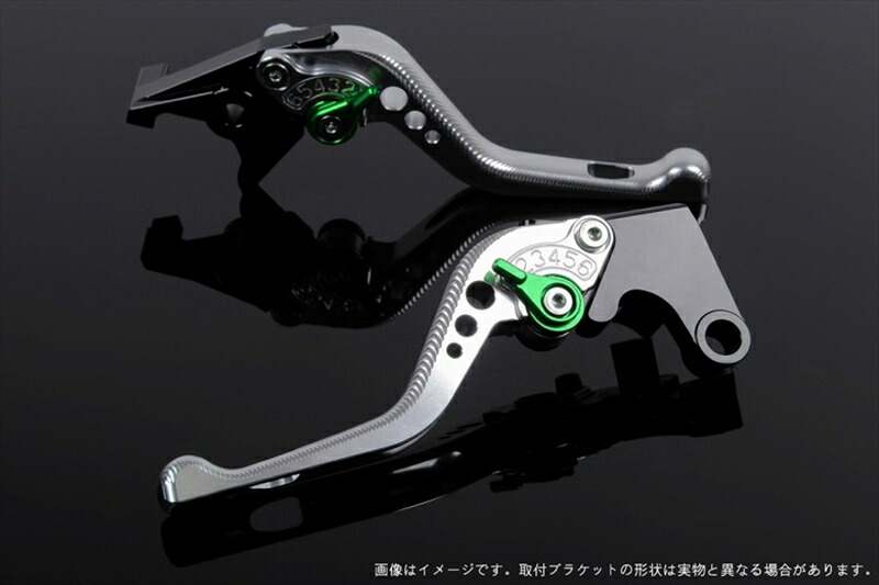 【5日前後で発送】 ハンドル エスエスケイ スピードラ アジャストレバー 3Dショート シルバー/グリーン NINJA400R 11-13 NINJA400 14-17 KA0405381-GN 4589995516810 取寄品