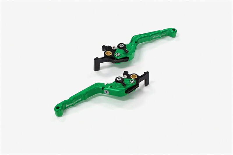 バイクパーツ BIKERS(バイカーズ) レバーセット 可倒式 カーブタイプ グリーン Y0553-GRN 4550255757427
