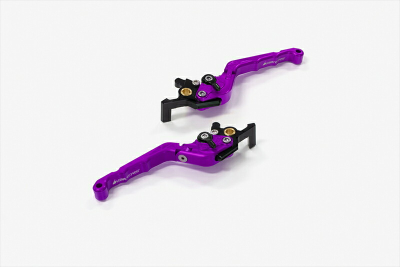 バイクパーツ BIKERS(バイカーズ) レバーセット 可倒式 カーブタイプ パープル Y0553-PUR 4550255757472