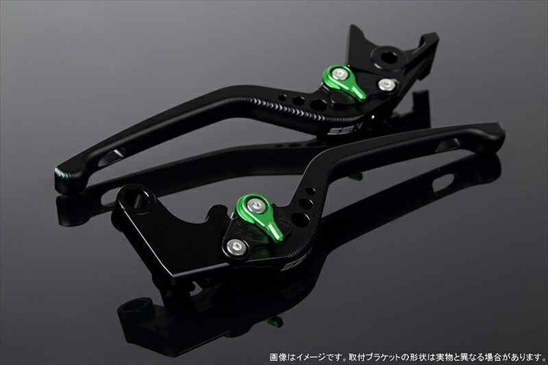 ハンドル アジャストレバー 3D ロング Mブラック/Mグリーン 125/200/250/390DUKE LVEM075BK-GN 4580540530237 取寄品