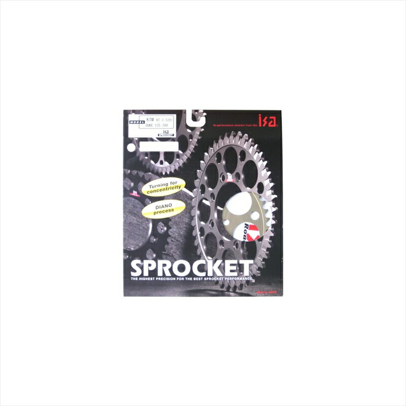 バイクパーツ 駆動系 アイエスエー リアスプロケット 44T KT-4 4548916233014 KTM 125/200/390Duke 14-