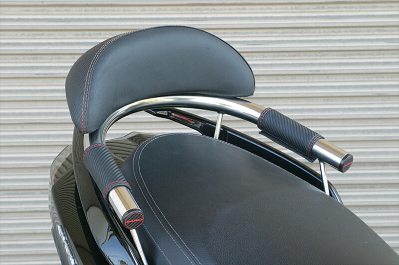 バイクパーツ 外装 アディオ バックレスト＆タンデムバー BK43205 4582437433423 シグナスX5型 SED8J 18/11-