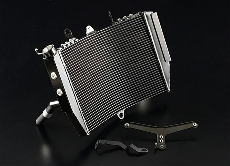 バイクパーツ 冷却系 NITRO RACING(ナイトロレーシング) ワイドラジエータキット BLK NI-WRZ9B 4550255842307