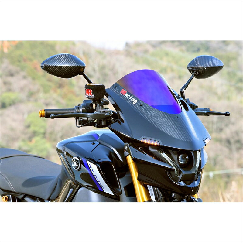 バイクパーツ 外装 マジカルレーシング アッパーカウル/FRP黒x綾織/スーパーコート 001-MT0922-W4AS 4550255863449 MT-09/SP 21 LEDウインカービルトインタイプ