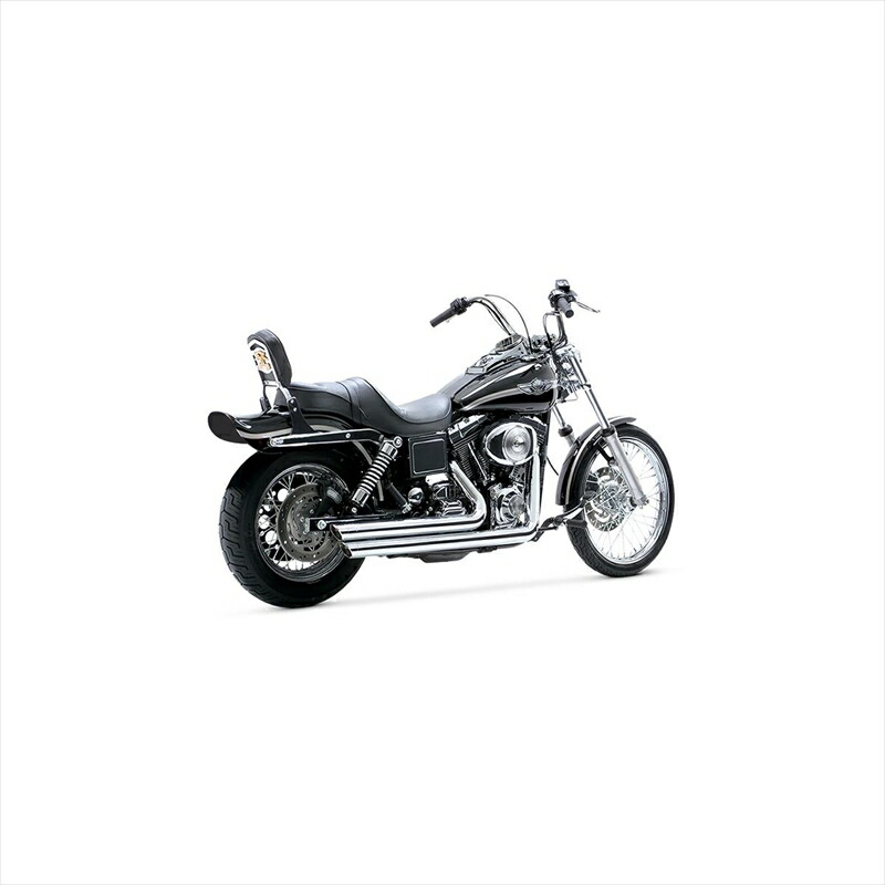 バイクパーツ マフラーバンスアンドハインズ BigShots Staggered ビッグショットスタッガード クローム マフラーV17911 4548664286386DYNA 91-05|バイク用品はとやグループ2号店