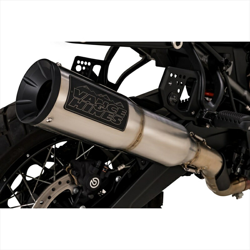バイクパーツ マフラーバンスアンドハインズ Adventure Hi-Output 450 ハイアウトプット スリップオン ステンレス マフラー1801-1492 4550255619114Pan America 21-|バイク用品はとやグループ2号店