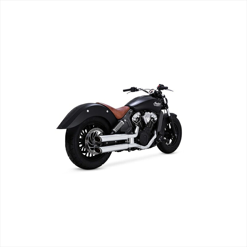 バイクパーツ マフラー バンスアンドハインズ TwinSlash PCX 3in Slip-on ツインスラッシュ 3インチ スリップオン クローム マフラー 1801-1528 4550255802783 INDIAN SCOUT 15-21