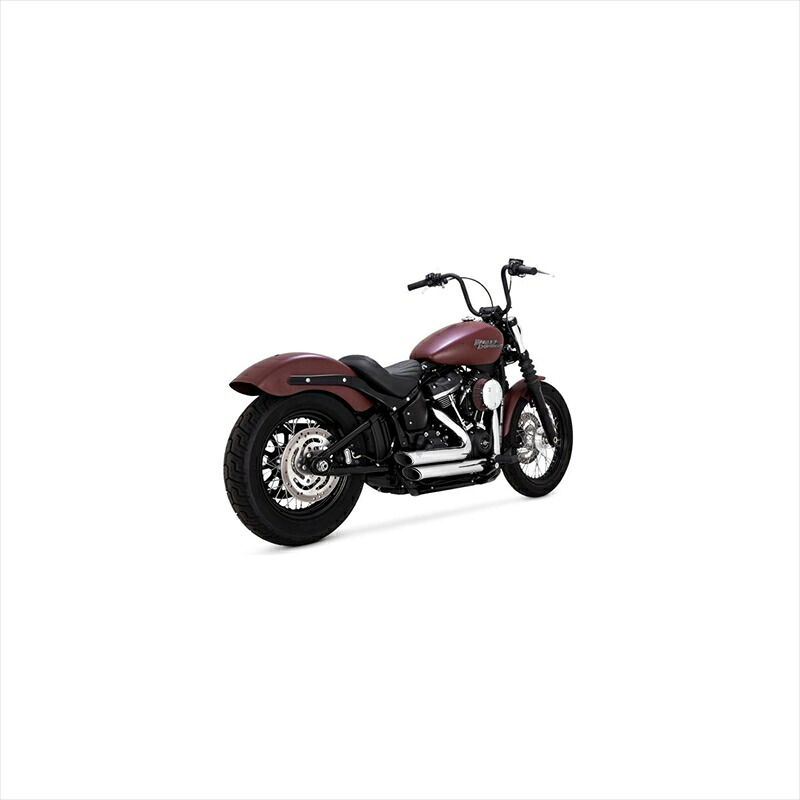 【5日前後で発送】 バイクパーツ マフラー バンスアンドハインズ ShortShots Staggered PCX ショートショットスタッガード クローム マフラー 1800-2596 4550255844035 ソフテイル 18-22