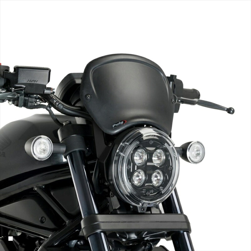 バイクパーツ 外装 プーチ フロントパネル マッドブラック 20821J 4571415024999 CMX 1100 REBEL 21-22(ABS樹脂)