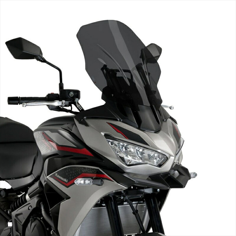 バイクパーツ 外装プーチ ツーリングスクリーン21260F 4571415037241ダークスモーク VERSYS 650 22-｜バイク用品はとやグループ2号店