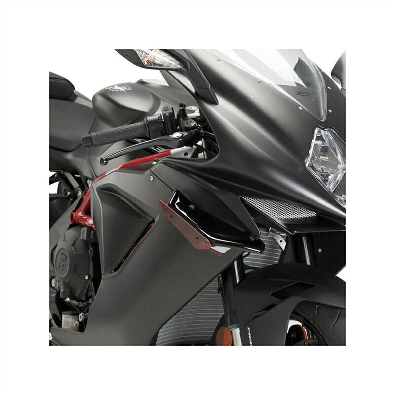 バイクパーツ 外装プーチ サイドダウンフォーススポイラー レッド 3173R 4550255388089F3 675/800 11-20/13-19｜バイク用品はとやグループ2号店