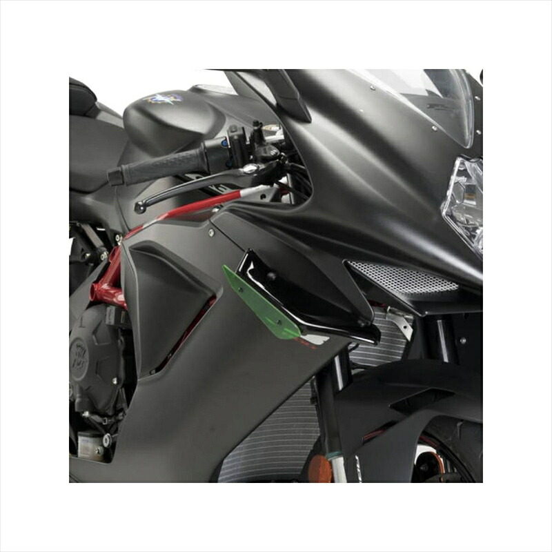バイクパーツ 外装プーチ サイドダウンフォーススポイラー グリーン 3173V 4550255388096F3 675/800 11-20/13-19｜バイク用品はとやグループ2号店