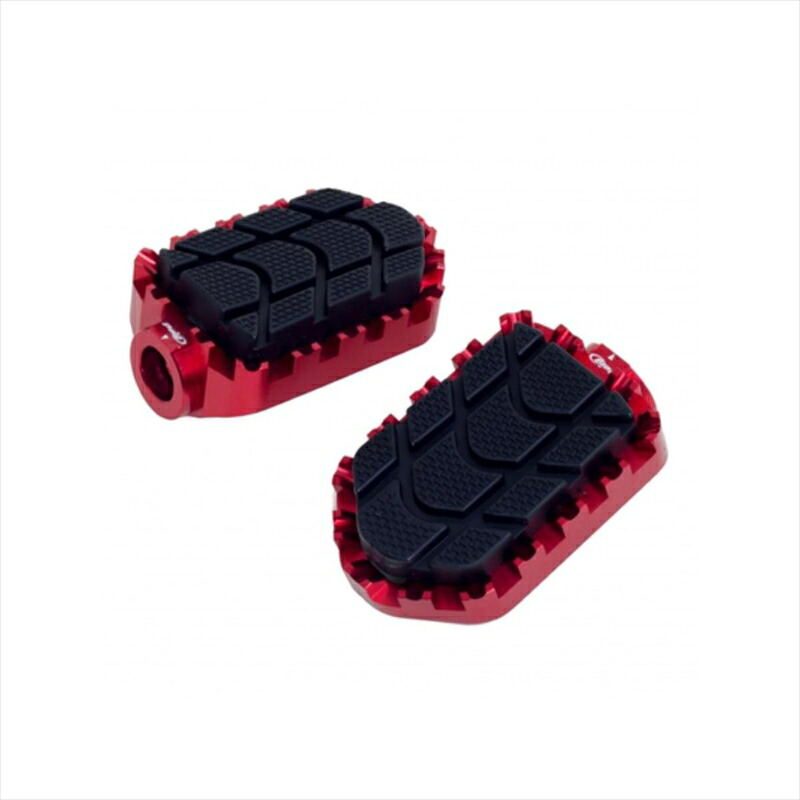 バイクパーツ ステップ プーチ ENDUROフットペグ レッド 7587R 4550255438326 WITH RUBBER 15,440円