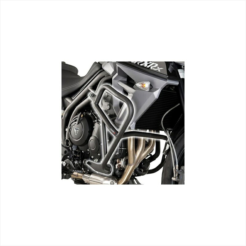 バイクパーツ 外装プーチ エンジンガード ブラック・スチール7776N 4549950487906TIGER 800/XC 15-17｜バイク用品はとやグループ2号店 23,419円