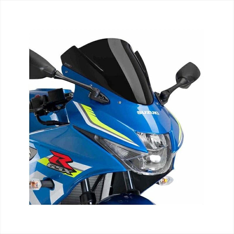 バイクパーツ 外装プーチ スクリーン レーシング ブラック9721N 4549950740407GSX-R125 17-｜バイク用品はとやグループ2号店