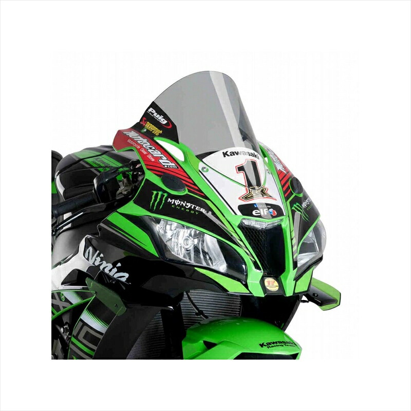 バイクパーツ 外装 プーチ レーシングスクリーン R-RACER スモーク 9849H 4549950865643 ZX-10RR 16-20